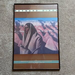 Vintage Maynard Dixon ‘Earth Knower’ Framed Poster